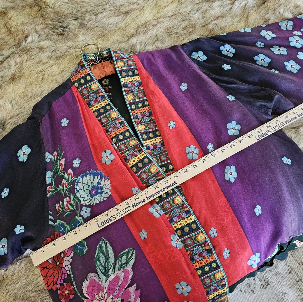 Johnny WAS silk Kimono - Picture 7 of 16